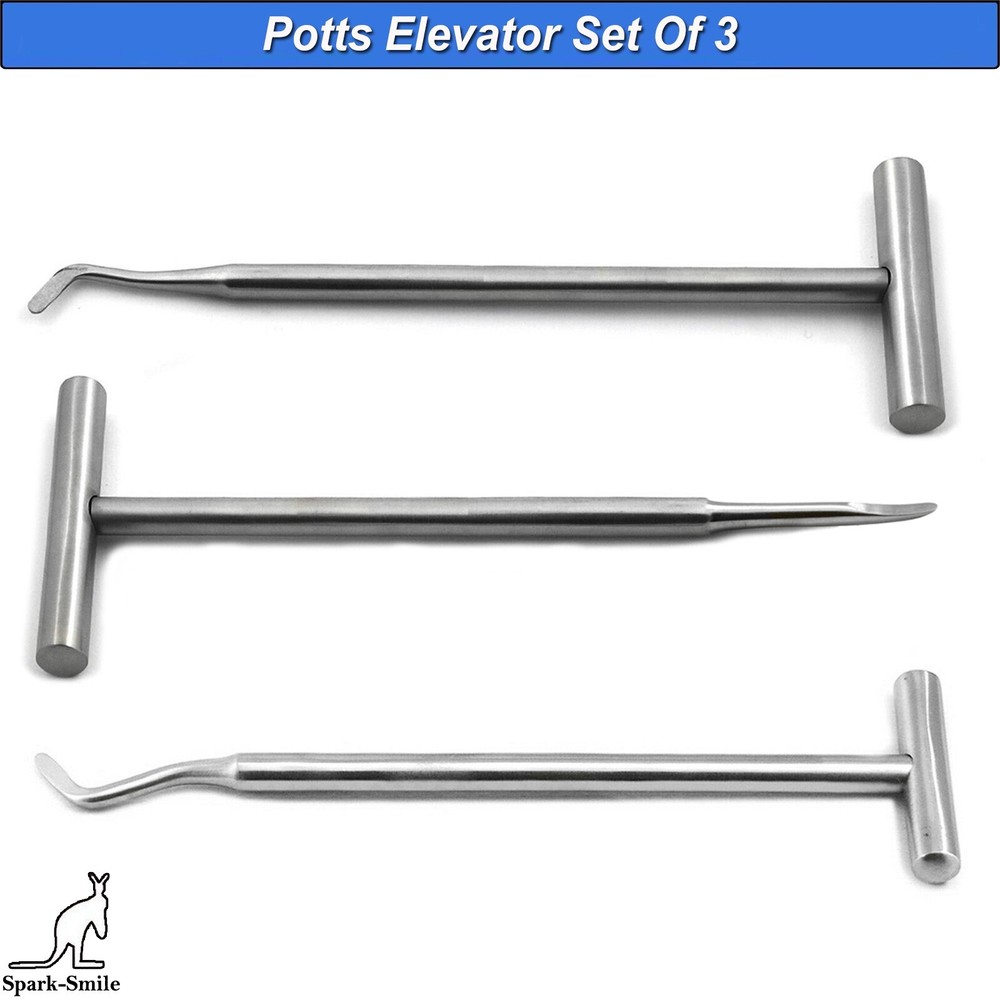 Dental Tooth Extraction Potts Root Elevators Oral Surgery Luxating