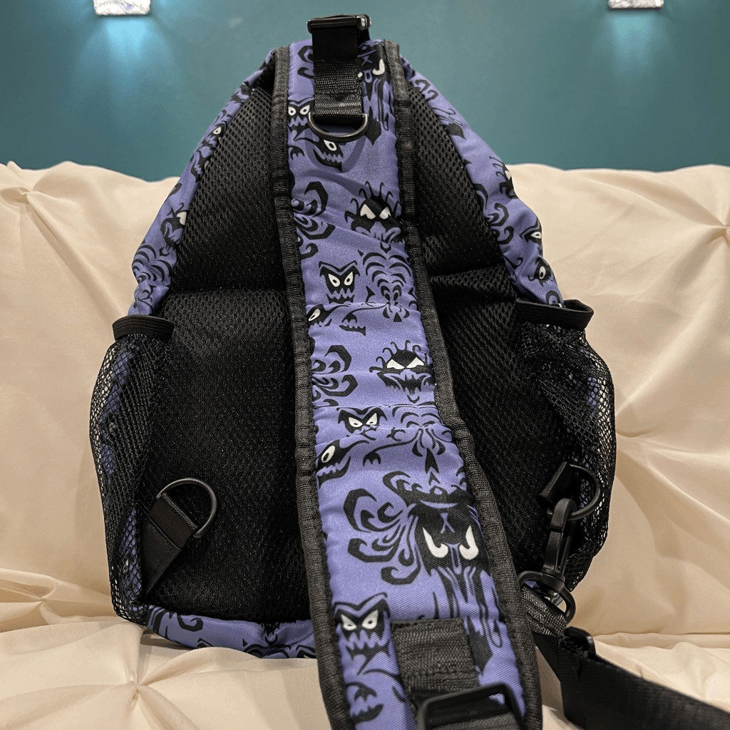 Haunted Mansion Wallpaper Chest Sling Bag Travel Shoulder Daypack Unisex NEW