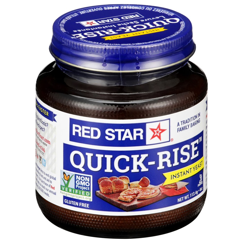 Baking Yeast Red Star Quick Rise 4 oz Jar