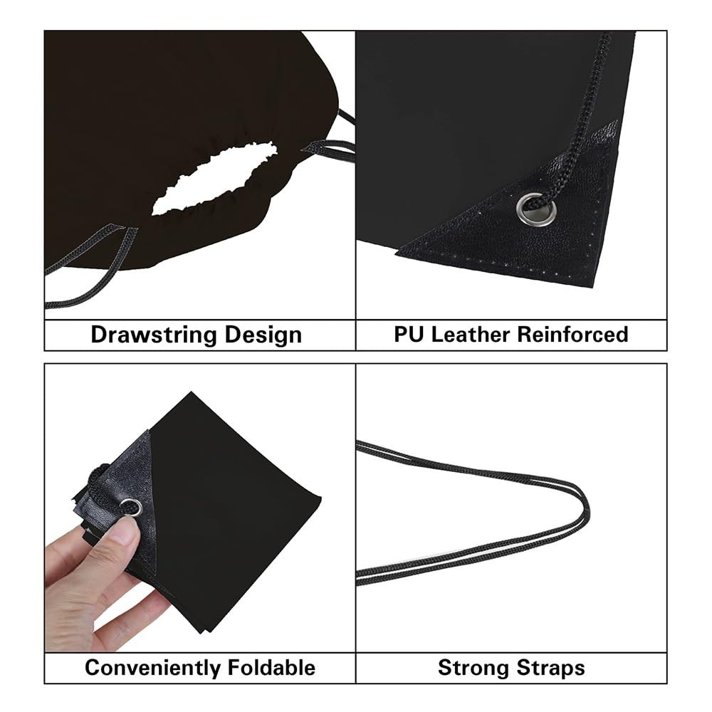 40 Pcs Drawstring Bags, Bulk Backpack, Nylon Cinch Draw 10 Colors