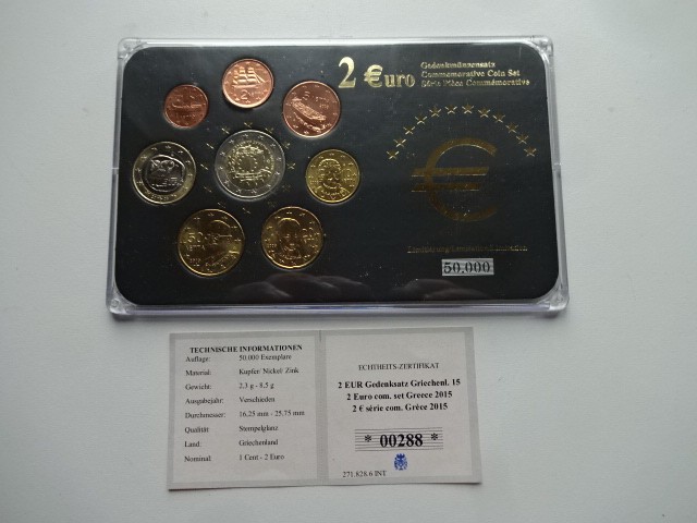 2 Euro Commemorative Coin Set - Greece