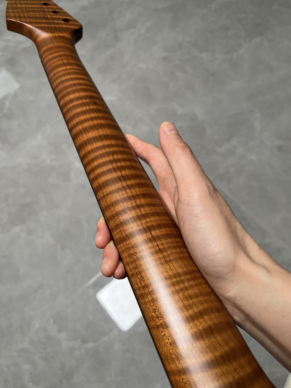 NEW Stainless Jumbo Frets Ebony 22fret Roasted Flame Maple electric guitar neck