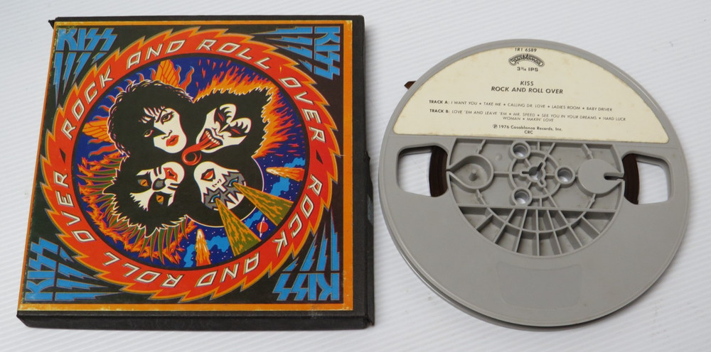 KISS VINTAGE ROCK & ROLL OVER REEL TO REEL TAPE AUCOIN 1976 CASABLANCA 1R1 6589