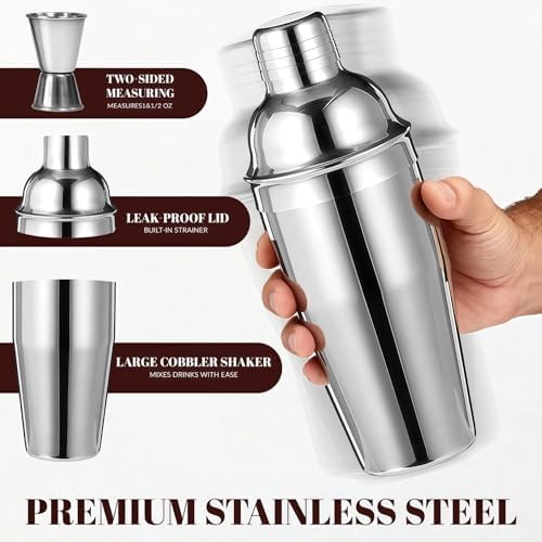 Cocktail Shaker Set Bartender Kit,Professional Bar Set