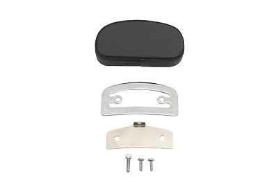 Harley Backrest Pad Black 5" Flatlander Mini Rail Sissy Bar V-Twin 47-0753 Y1