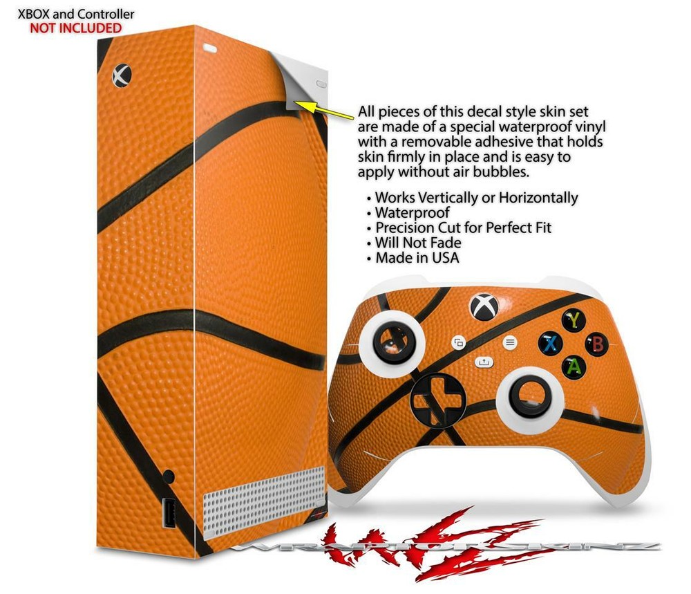 Skins XBOX Series S Console Controller Basketball