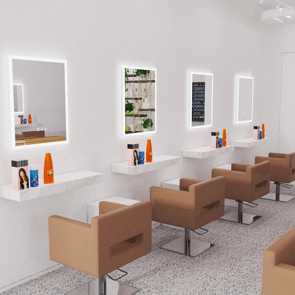 Wisfor 16 W x 20 H Large Rectangular Frameless 3000-6000K Dimmable Mirror