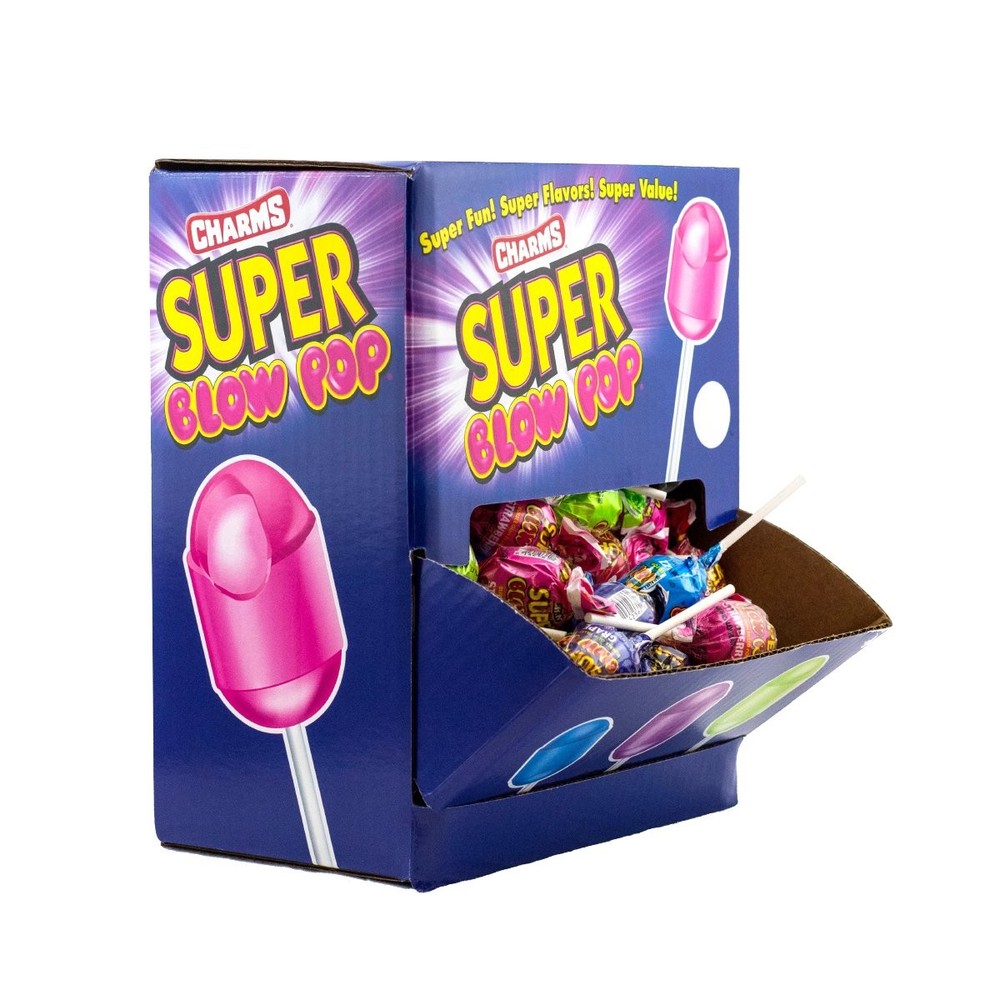 Charms Super Blow Pop Assorted 100ct Box