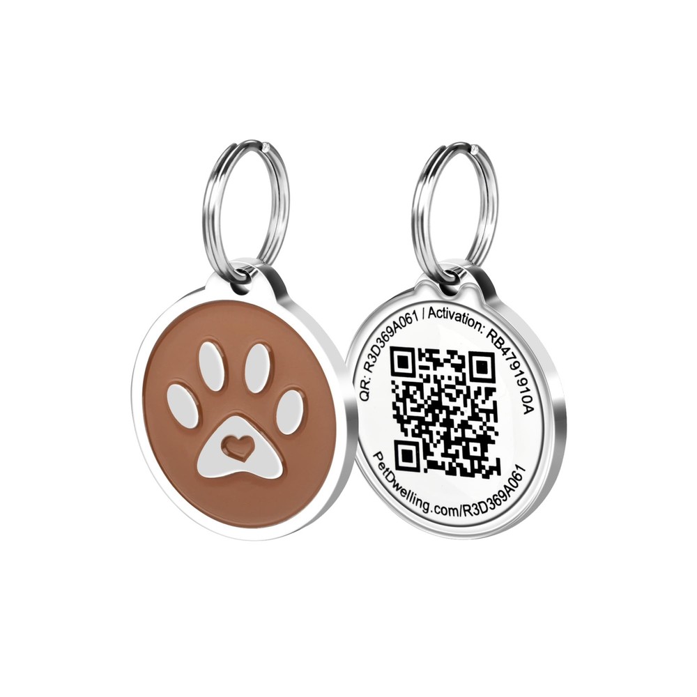 Personalized Pet ID Tag with QR Code Instant Alerts Waterproof Durable Design