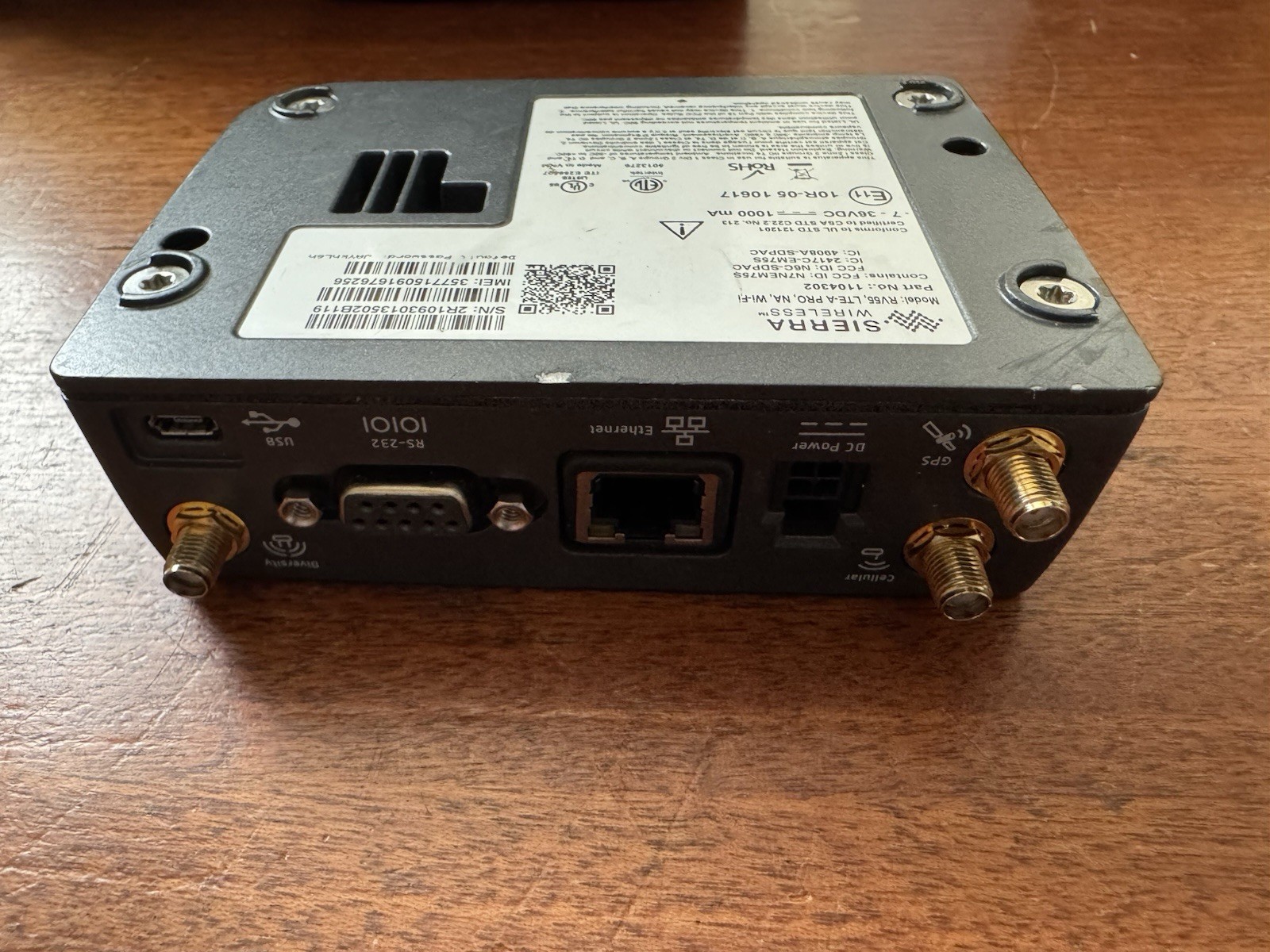 Sierra Wireless AirLink RV55 1104302 Rugged LTE-A Pro Router, Wi-Fi, Adapter