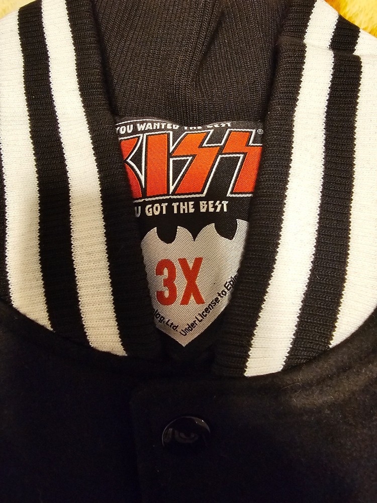 KISS Official End Of The Road Tour BLACK Bomber NYC MSG Jacket POP SHOP 3XL GENE