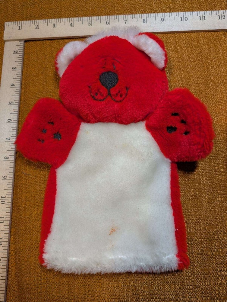 Carson-Dellosa Paw Pets Red Bear Hand  Puppet