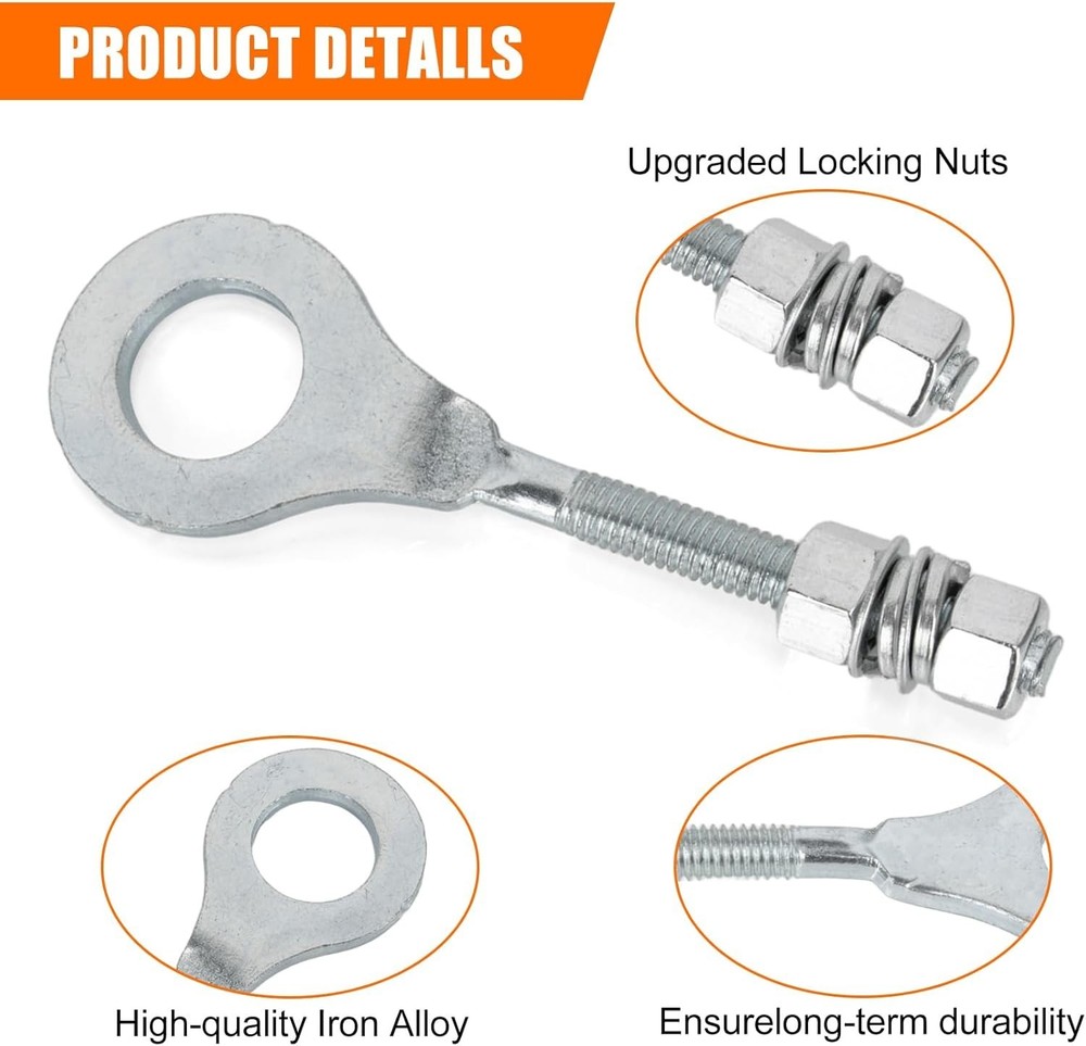 Durable Chain Tensioner Adjuster 2PCS - Smooth Riding for Mini Bikes & ATVs