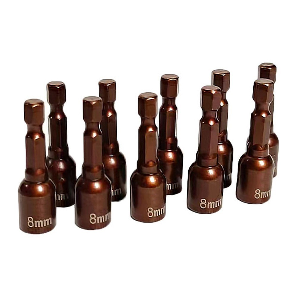 Professional Quality 10Pcs Magnetic Socket Wrench Set with Hex Adapters