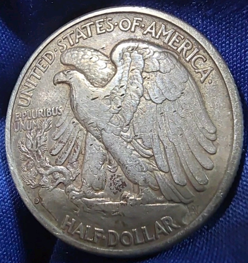 1939-D Walking Liberty Half Dollar 90% Silver Denver Mint –