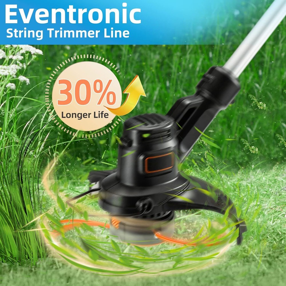 String Trimmer Line, Weed Eater String Orange Premium Nylon, 095", 295ft