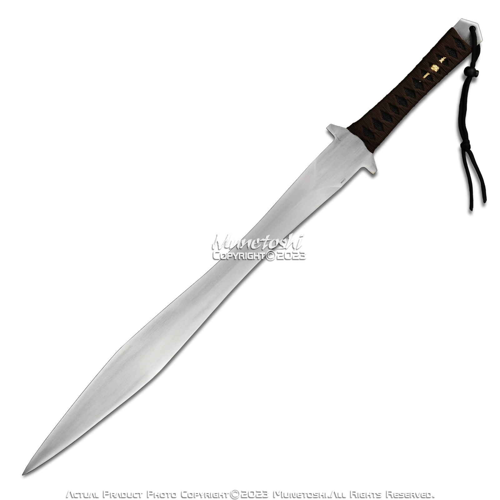 34” Functional Sword Gladius Spartan Machete 1060 Carbon Steel Sharp Full Tang