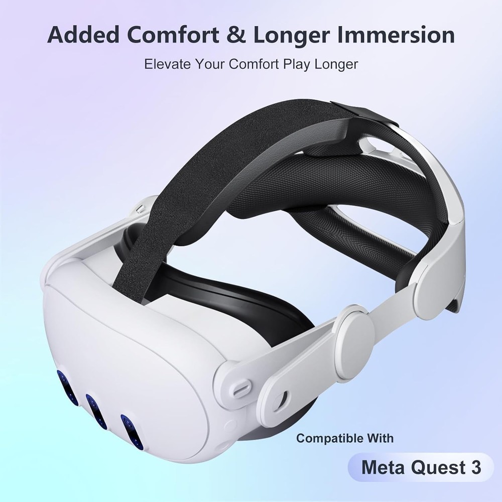 Head Strap for Meta Quest 3/Quest 3S-Comfortable Lightweight Adjustable Elite...