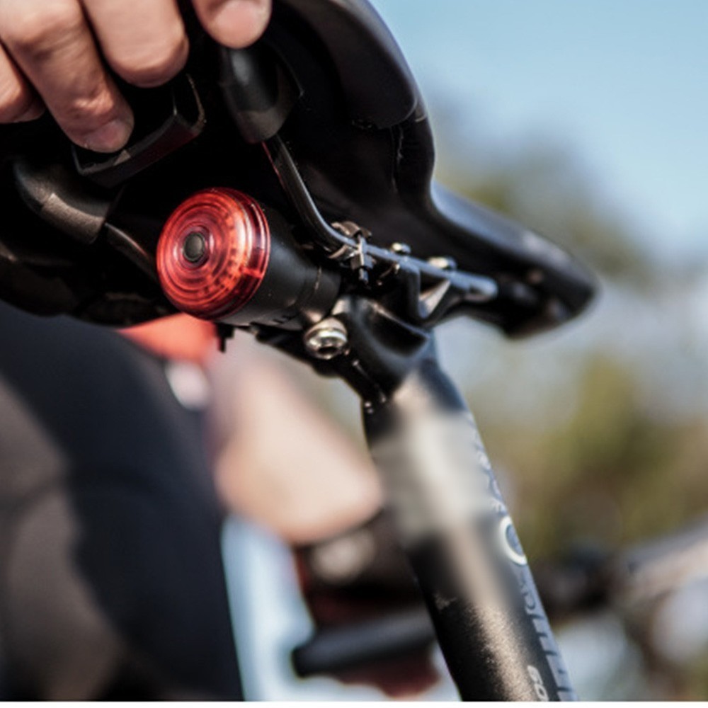 LED Tail Light with Domed Lens for Increased Side Visibility While Riding