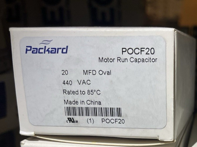 Packard 440V Oval Run Capacitor (20 MFD) - POCF20