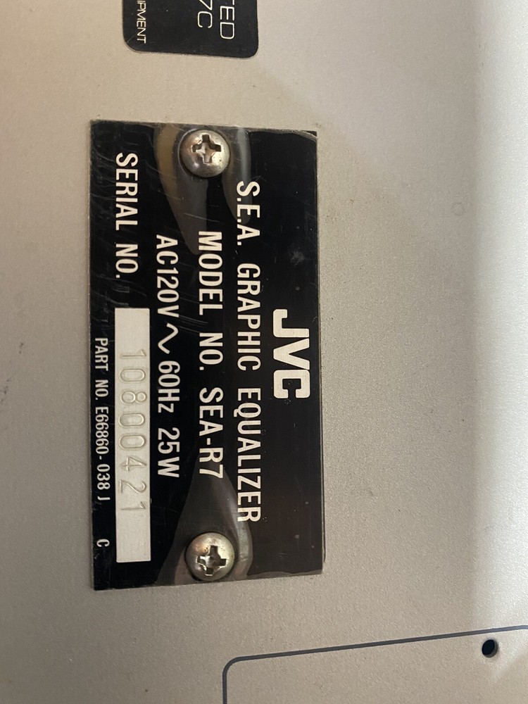 JVC S.E.A - R7 Graphic Equilizer