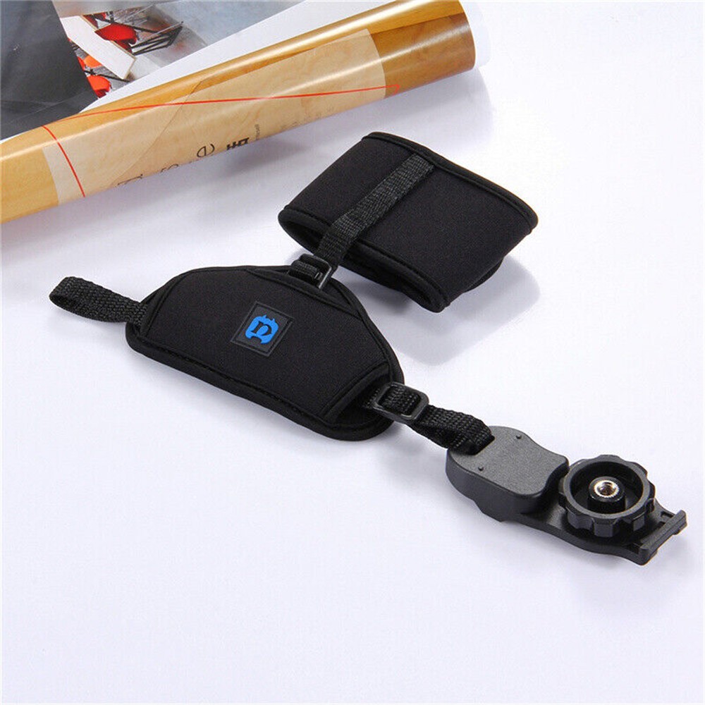 Universal Secure Neoprene Camera Grip Hand Strap With Plate For SLR/DSLR Camera
