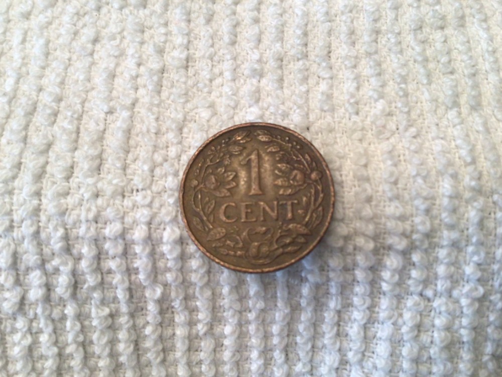1944 Curacao 1 Cent Coin