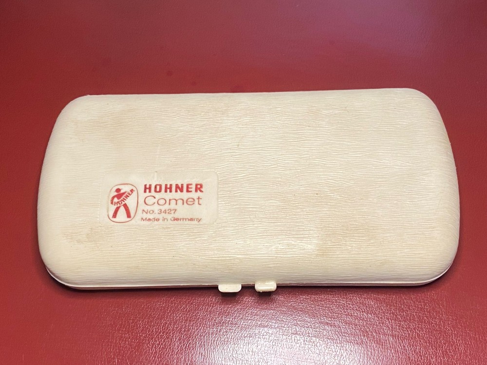 Hohner Comet Harmonica 3427 Curved Tremelo Two Sided C/G Key with Case Germany