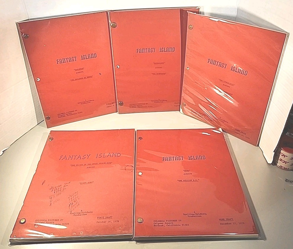 X5 1980 Fantasy Island Scripts Screenplay 1 Work 3 First 1 Second Drafts #2