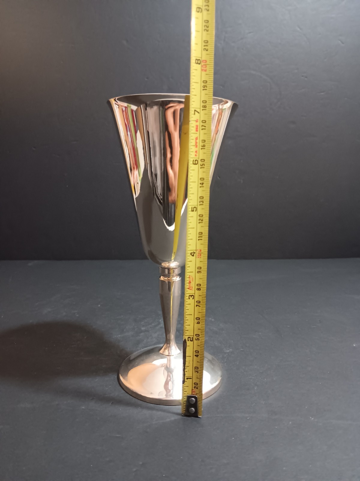 Vintage Crosby Spain Silver Plated Goblet Chalice Cup Wine Glass Made in Spain