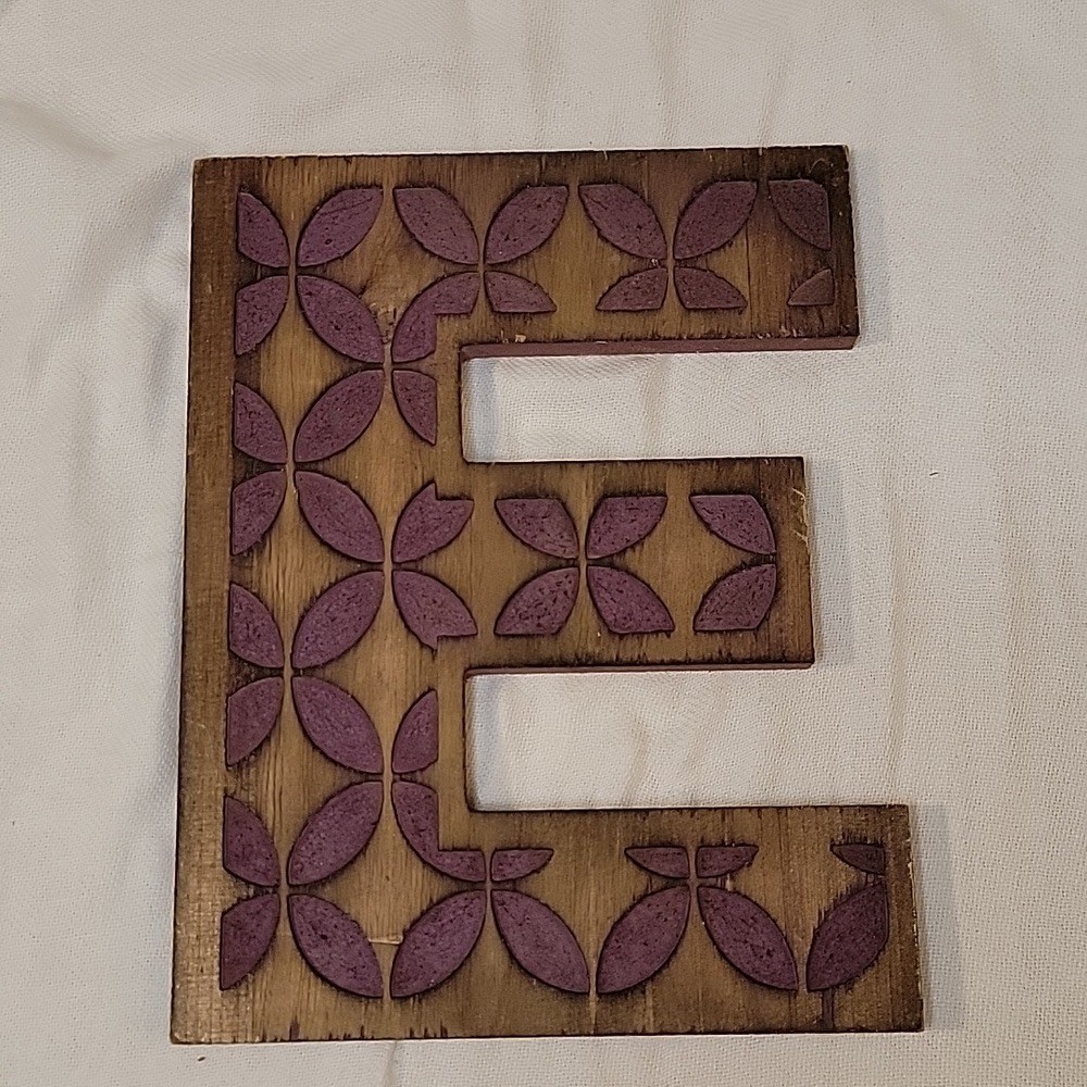 Wooden letter E
