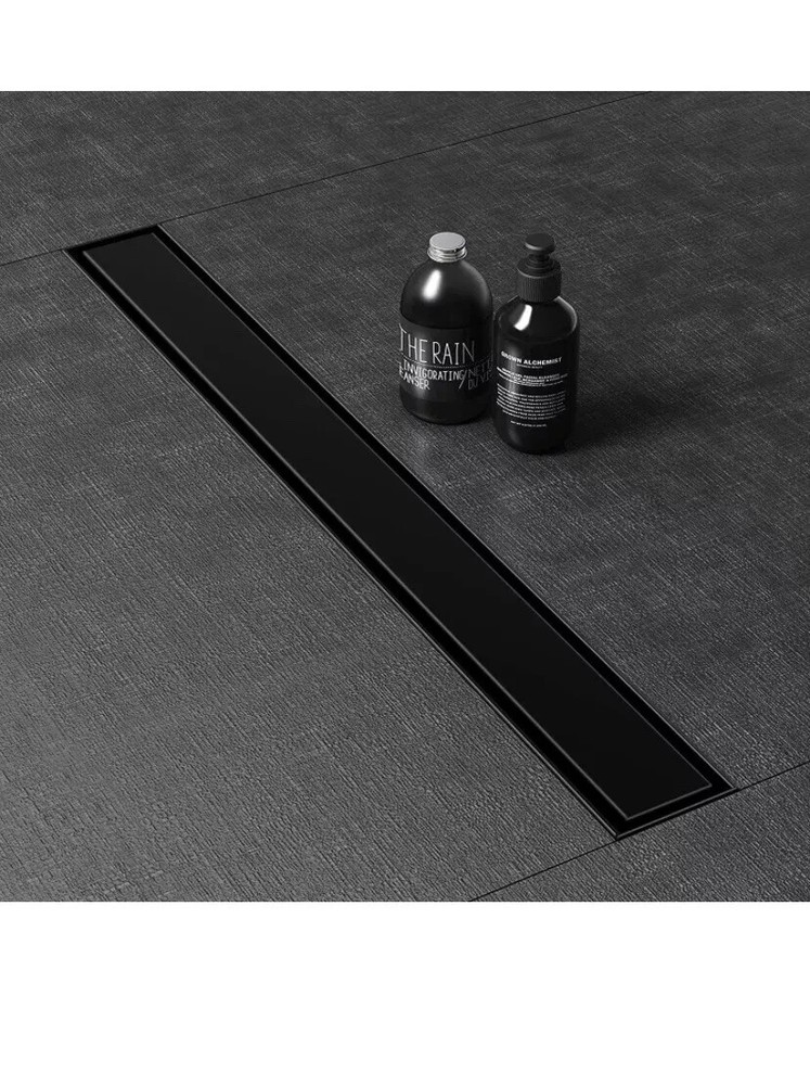 WEBANG 24 Inch Shower Linear Rectangular Floor Drain MATTE BLACK NEW 1599M