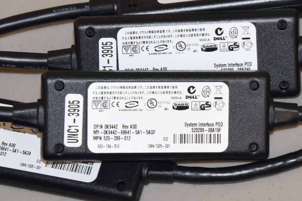 Lot 10 Dell KVM SIP Cable Module System Interface Pod VGA PS/2 K9442