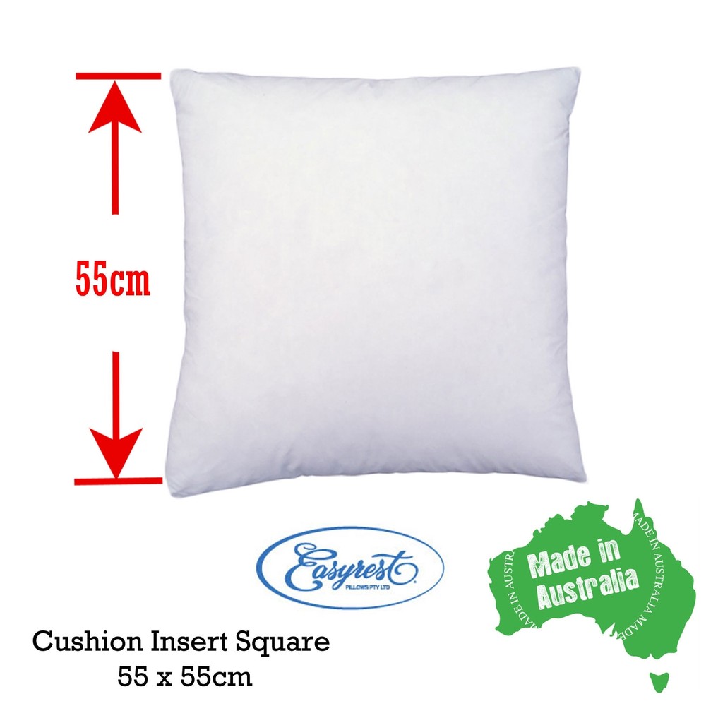EASYREST Australian Made Cushion Inserts Premium Polyester Filled - 12 sizes