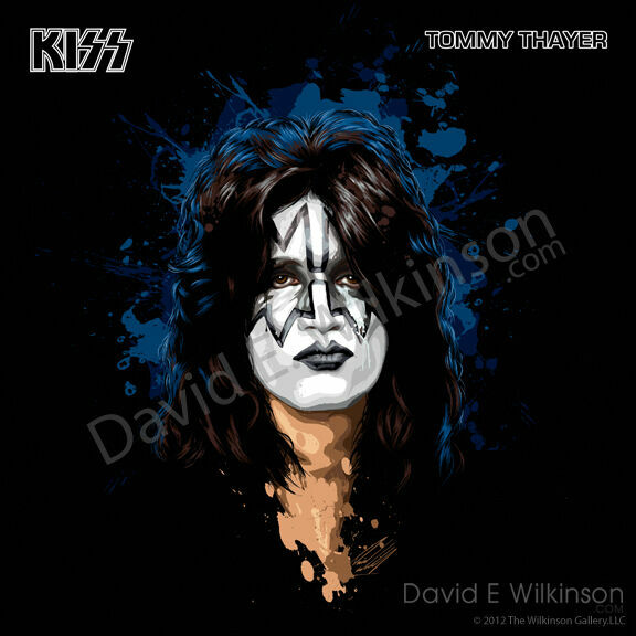 KISS Tommy Thayer Art Giclee' by David E. Wilkinson