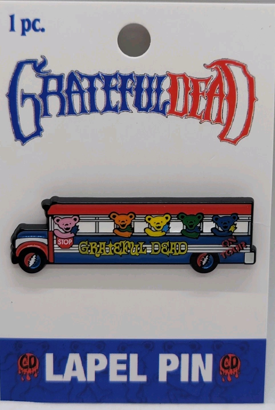 Grateful Dead – Jerry Bears Riding in Bus Enamel Pin