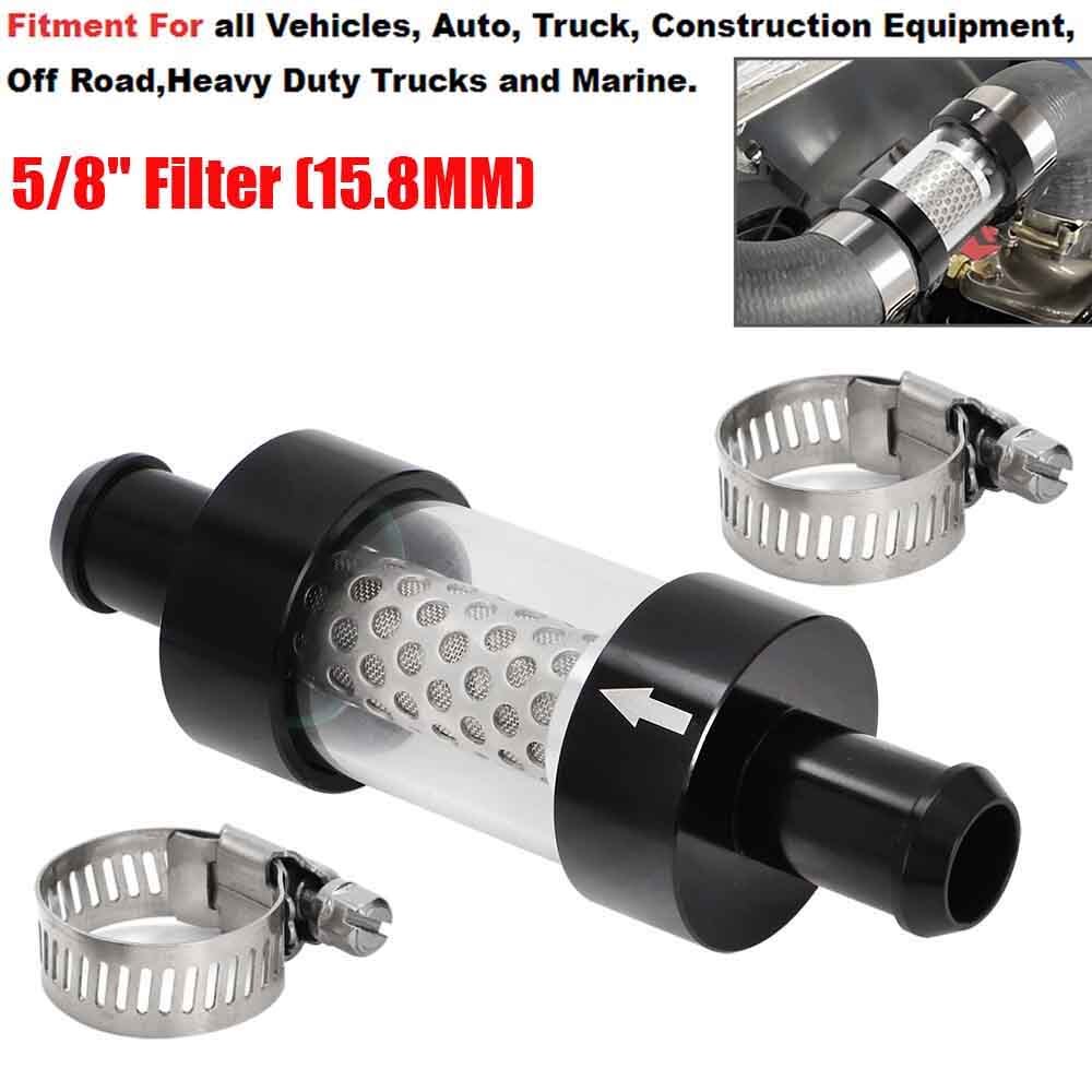 5/8" Inline Heater Core Coolant Filter & Inspection System Kit Protector ATV UTV