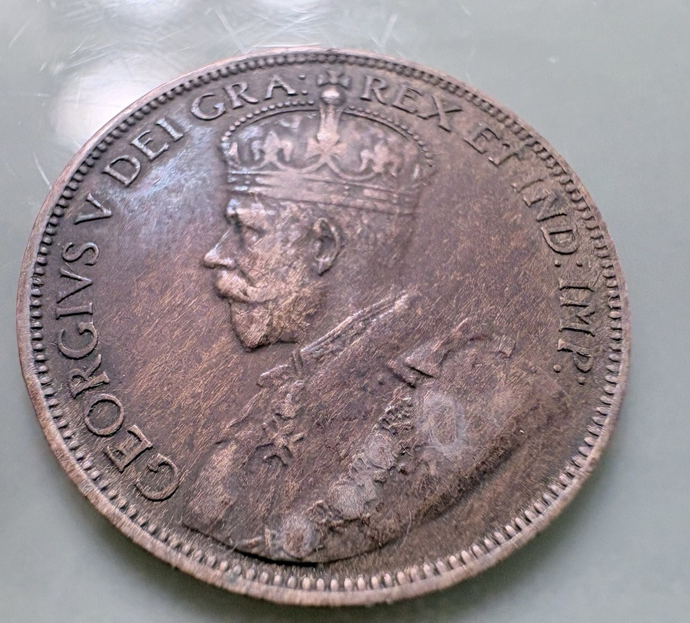 1918 Canada Large Cent Coin High Grade Slight Toning