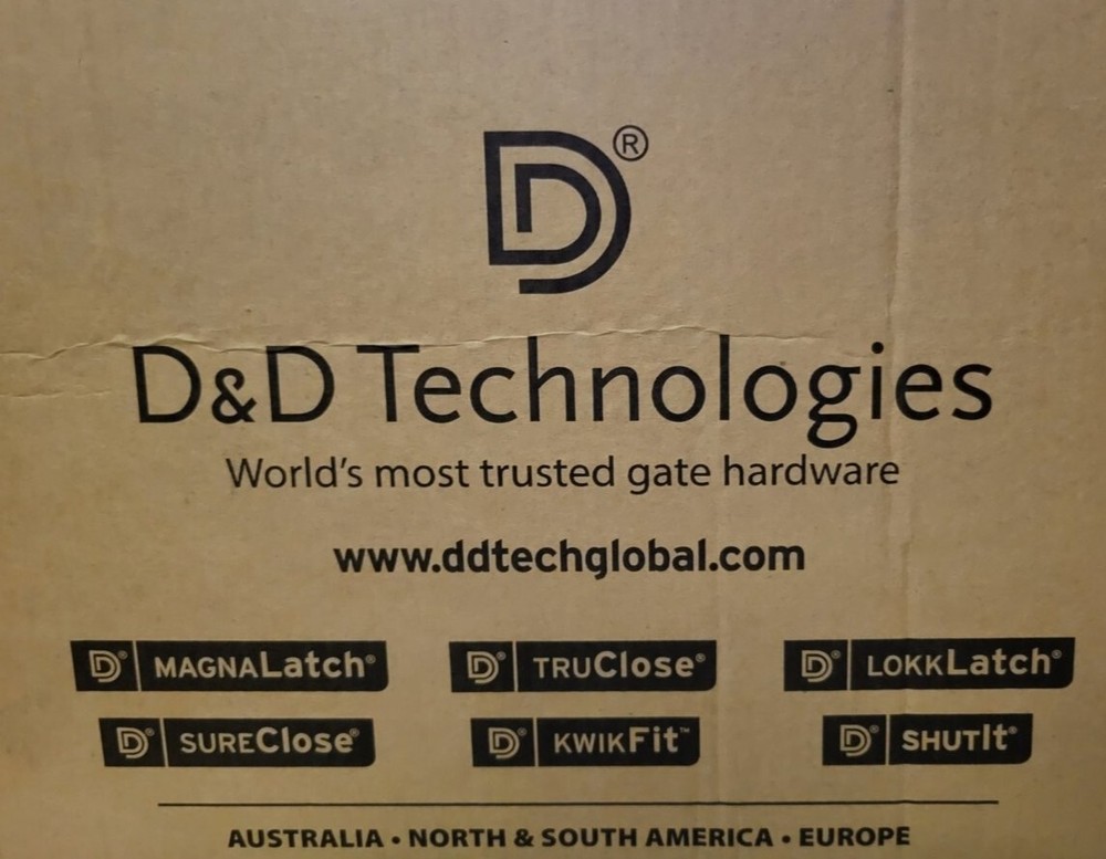 D&D TECHNOLOGIES TL01 T-Latch Action Gate Latch, Padlock Gravity Gate Latch, for