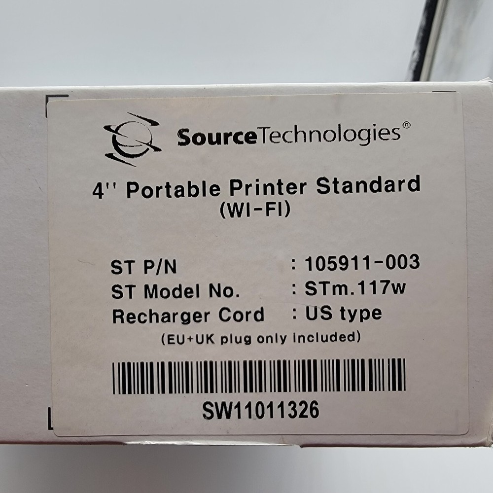 Source Technologies STM.117 4" Mobile Printer