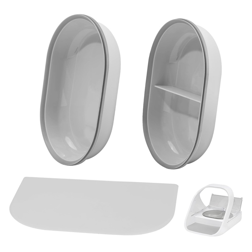 YOIHABV Replacement Mat & Bowl Set for Automatic Microchip Pet Feeder & Conne...
