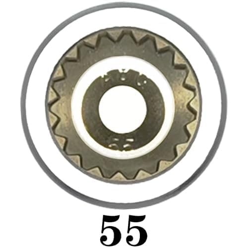 ABC-55 19Pt Outer Ring 4mm Wheel Locking Nut ABC-55 Outer ring thickness: 4mm