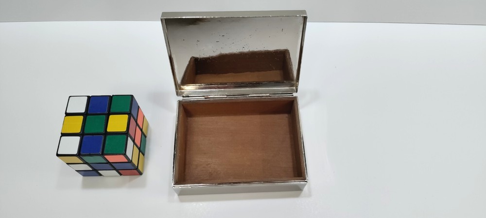 MANDALIAN MFG Co Silverplate Cigarette Box c. 1920s