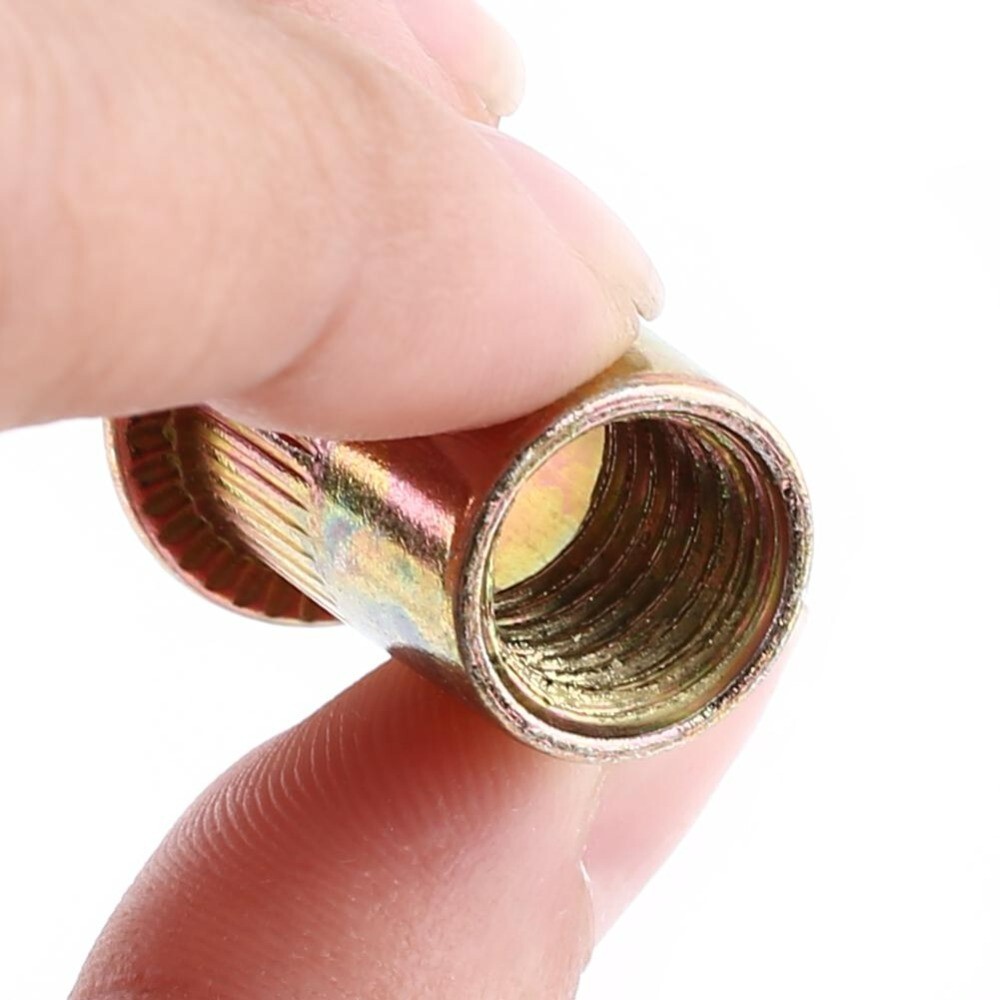 M3 M4 M5 M6 M8 M10M12 Flat Head Threaded Binding Rivet Nut Insert Rivnut Nutsert