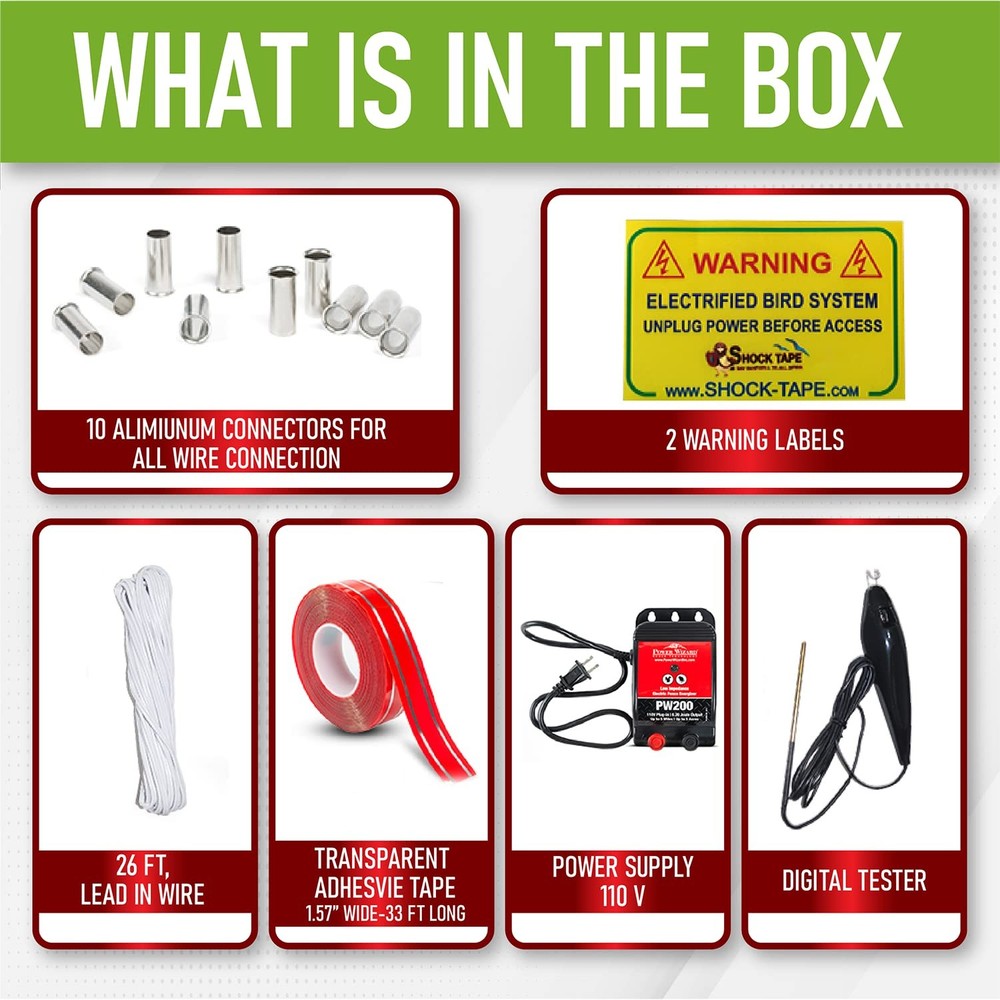 kit for Pigeon & Bird Control - Bird Trainer Solution for Keeping Birds Away ...