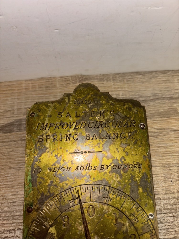 Class 2 Salters Improved Circular Spring Balance Scales Vintage Kitchenware