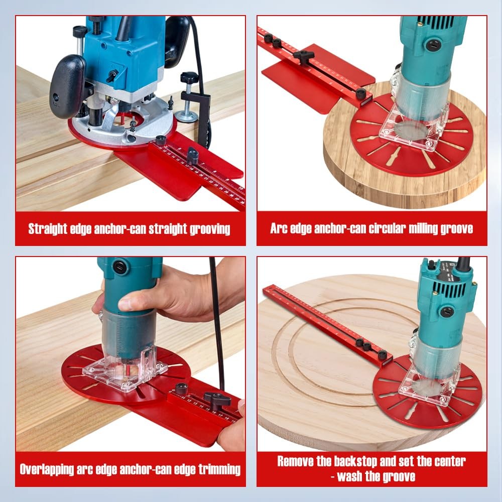 Router Circle Cutting Jig Edge Guide - Precision Tool for Accurate Routing