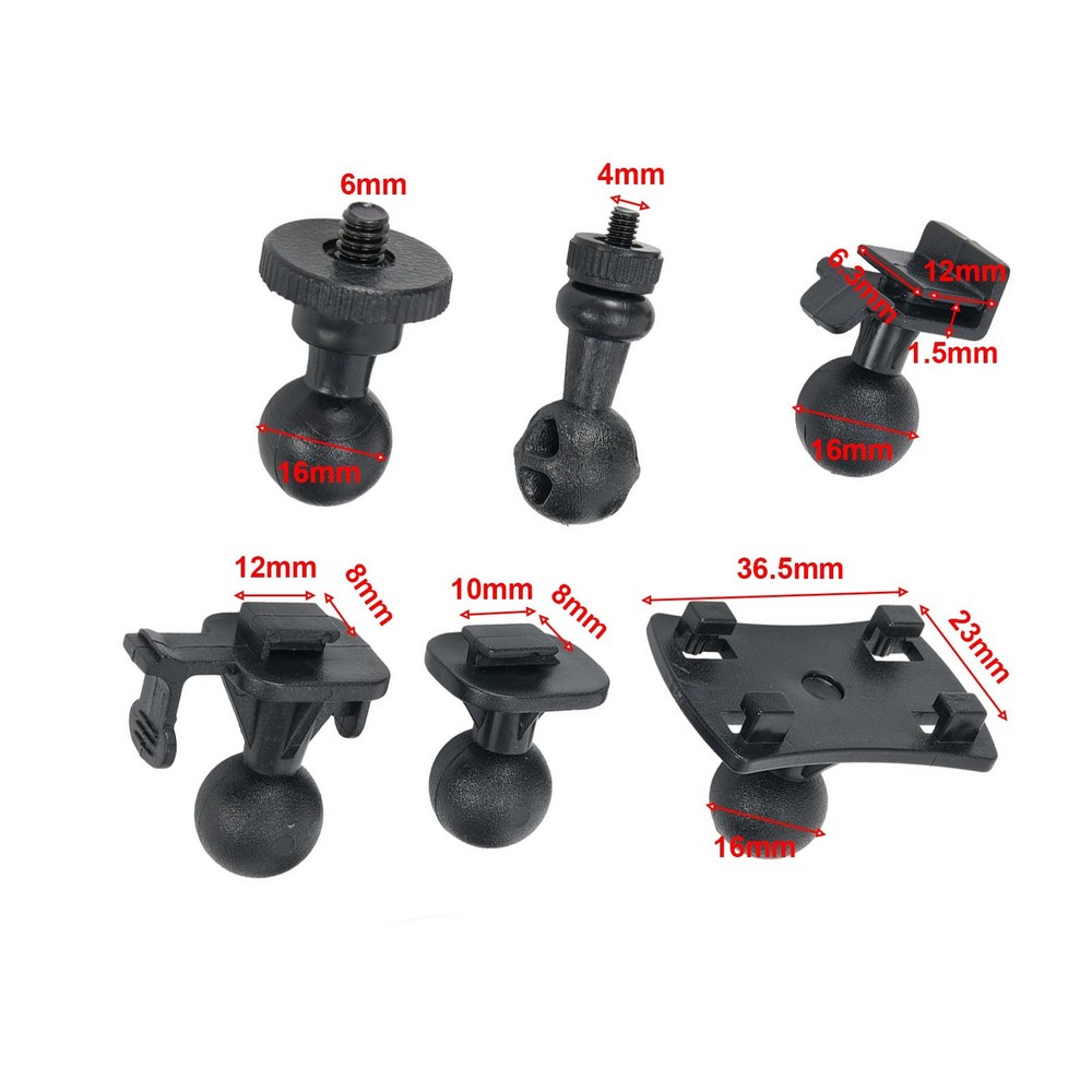 High Quality Driving Recorder Bracket Car 6 * Adapters Plastic Material