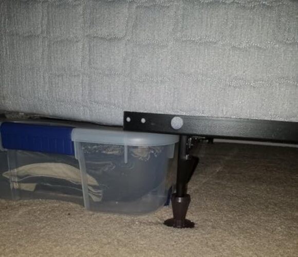 Home's Place 4PCS Heavy Duty Bed Frame Feet with Plastic Inserts, Prevent