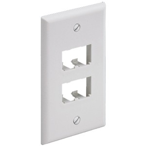 PANDUIT 4 Socket Mini-Com Classic Faceplate (cfpl4why)